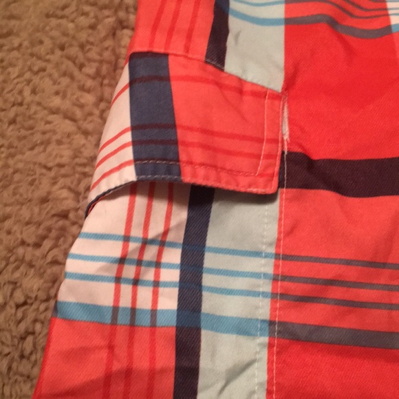 Red Camel Plaid Swim Trunks Size 38 - Picture 2 of 6